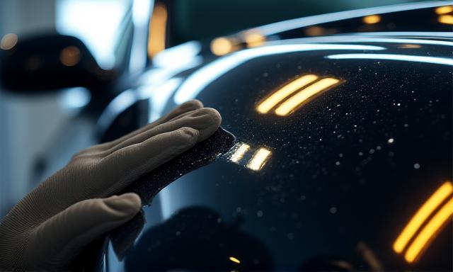 Applicazione coating ceramico per protezione vernice auto di lusso